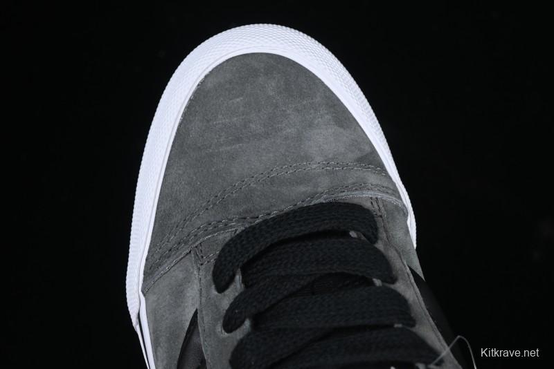 Vans Knu Skool Low-Top Retro Casual Vulcanized Sneakers in Grey Black - VN0009QCBDS