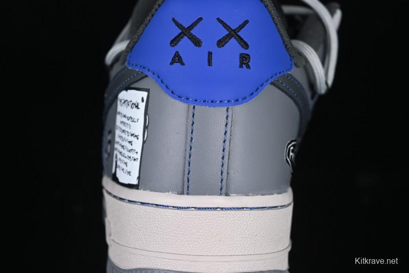 Nike Air Force 1 '07 Low British Blue Cat Casual Lace-Up Sneakers - KS6896-333