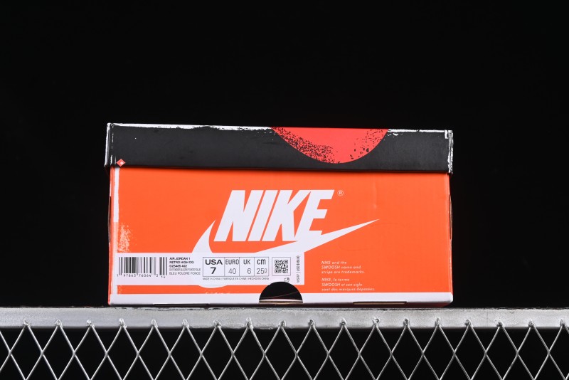 Nike Air Jordan 1 High OG "UNC Reimagined" Retro Basketball Shoes with Cracked Leather and Vintage Midsole - DZ5485-402