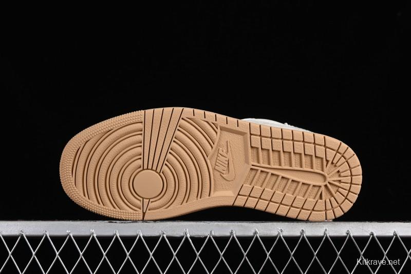 Nike Air Jordan 1 Low OG SP Travis Scott x Fragment Design Retro Sneakers with Reverse Swoosh - SJ2068-006