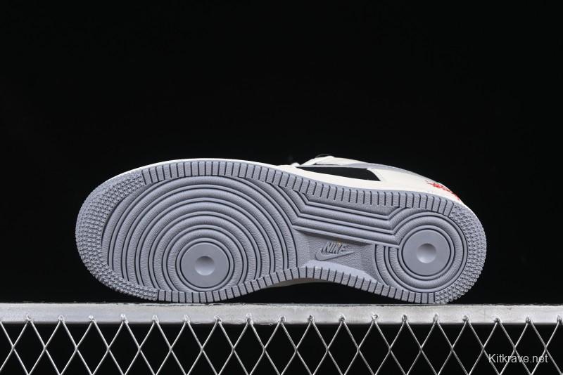 Nike Air Force 1 '07 Low Stussy Collaboration Beige Grey Black Low-Top Casual Sneakers - XZ6188-766