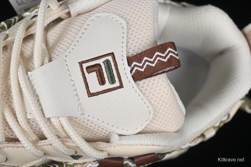 Fila Fusion Retro Mars Running Shoes with Lace-Up Design and Cushioned EVA Midsole - F12W432101FTP