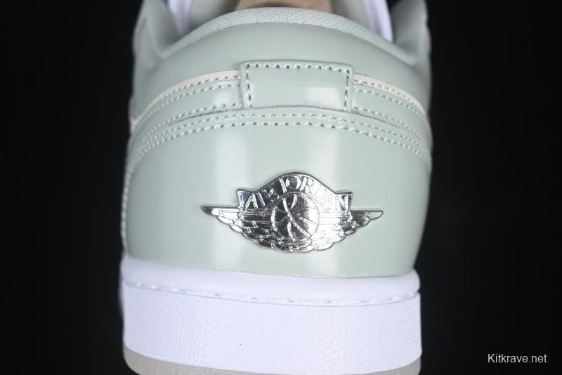 Nike Air Jordan 1 Low AJ1 Amber Green Low-Top Casual Sneakers - HF4078-100