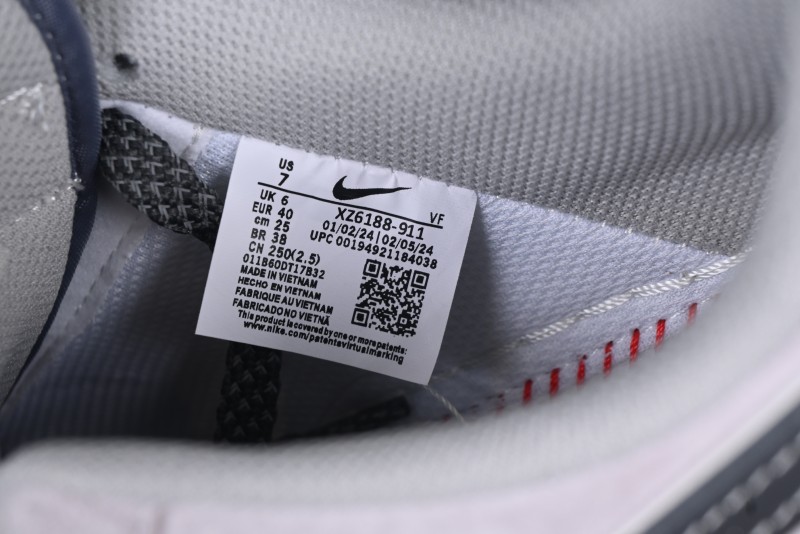 Nike Air Force 1 '07 Low Stussy Collaboration Grey Swoosh Casual Sneakers - XZ6188-911