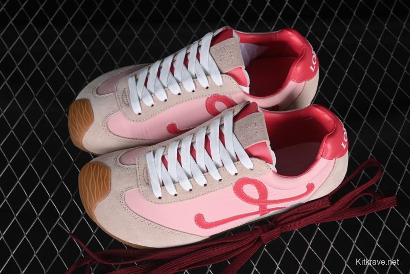 Loewe Ballet Runner 2.0 Sneakers Retro Style Lightweight Casual Sports Shoes - Pink Rose