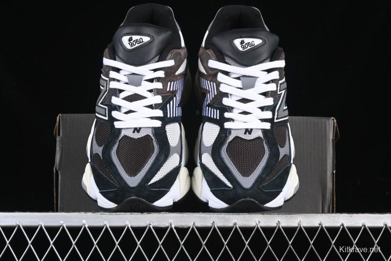 New Balance 9060 Retro Casual Running Shoes with ABZORB Cushioning Technology - U9060BRN