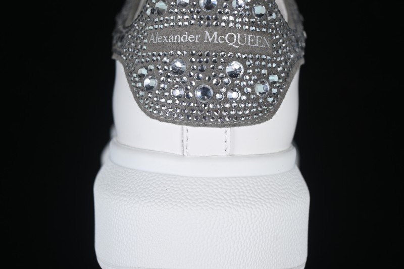 Alexander McQueen Oversized Sneakers with White Rhinestones - D.E5