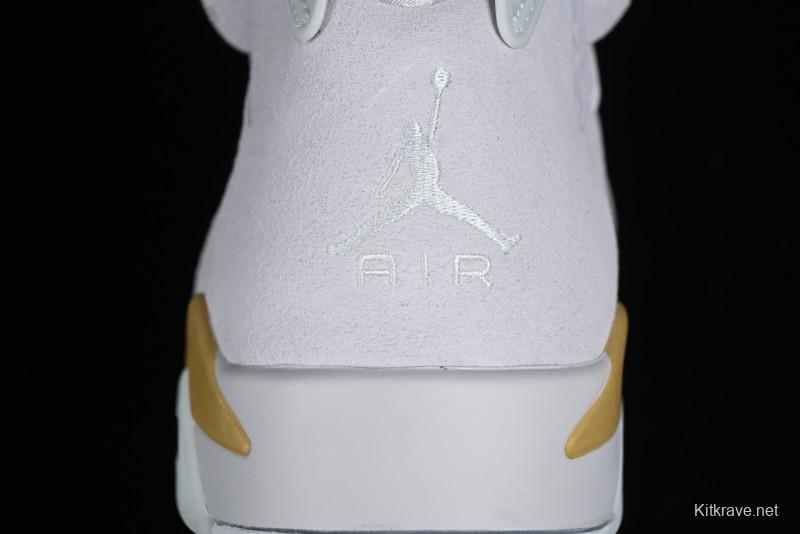 Nike Air Jordan 6 Retro Paris Olympics Sneakers with Metallic Gold Accents - DQ4914-074