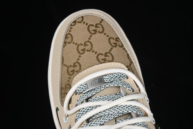 Nike Air Force 1 '07 Low Gucci Collaboration Lace-Up Low-Top Casual Sneakers - SJ1198-102