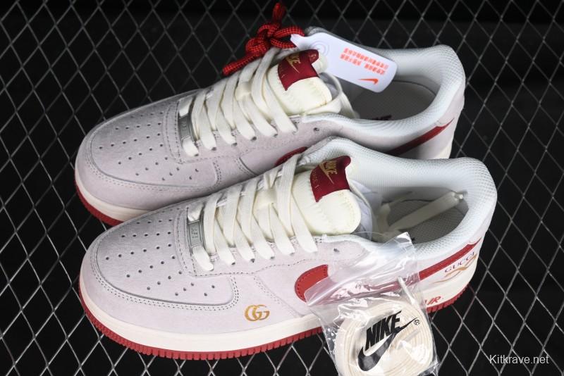 Nike Air Force 1 '07 Low Gucci Collaboration Year of the Snake Limited Edition Red Snake Sneakers - XZ6188-020