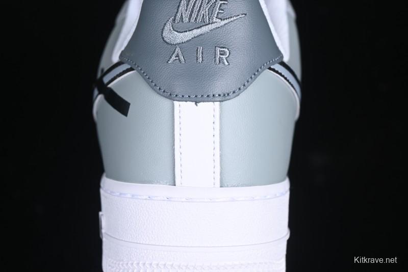 Nike Air Force 1 '07 Low Hand-Painted Broken Hook Casual Sneakers - CV2288-011