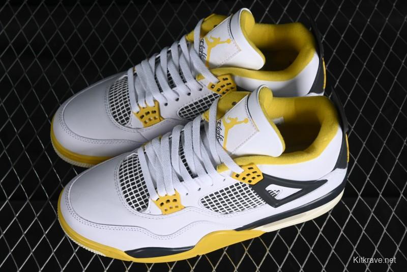 Nike Air Jordan 4 Retro Vivid Sulfur Basketball Shoes - AQ9129-101