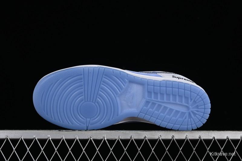 Supreme x Nike SB Dunk Low Royal Blue Anniversary High-End Custom Casual Skate Shoes - JH8039-936