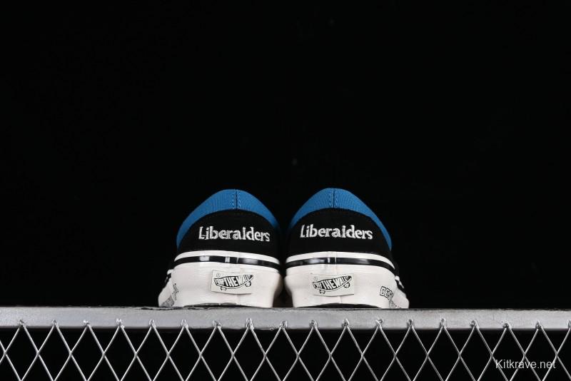 Vans Slip-On x Liberaiders Origami Checkerboard Low-Top Casual Sneakers - VN000V0SAPK