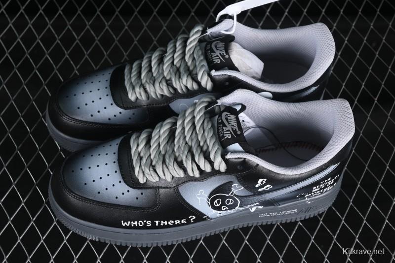Nike Air Force 1'07 Low Gradient Skeleton Casual Sneakers - YD2425-110