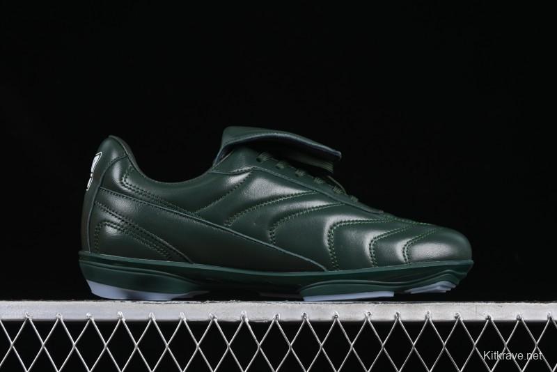 Louis Vuitton Footprint Soccer 2025 Spring Summer Collection Round Toe Lace-Up Low Top Lifestyle Casual Shoes - D.GREEN