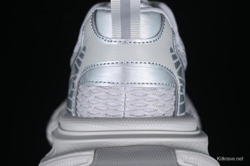 GG-CC Casual Running Shoes with Asymmetrical Design - 5509 Silver