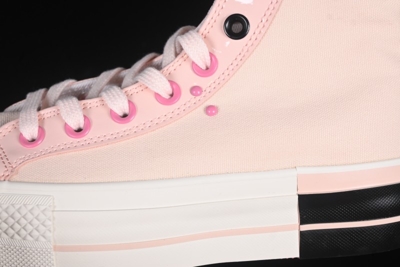 Converse Chuck 70 High Top Platform Sneakers in Pink Color Block Design - A14825C