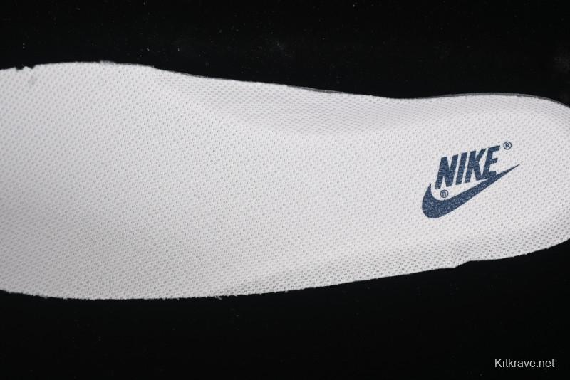 Nike Air Force 1 'Wave Swoosh' Edition – White & Navy**