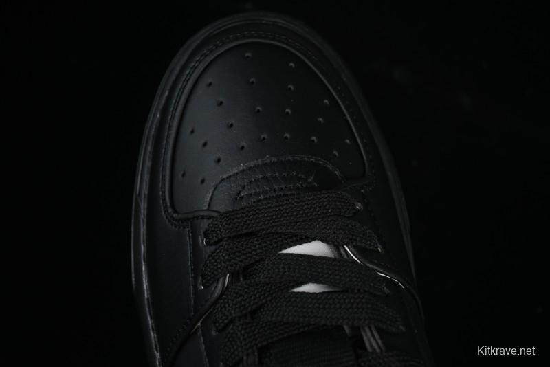 NY Yankees Black Leather Sneakers – Bold Orange Logo Edition