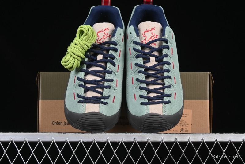 KEEN Jasper Lightweight Outdoor Adventure Shoes – Mint Green & Navy