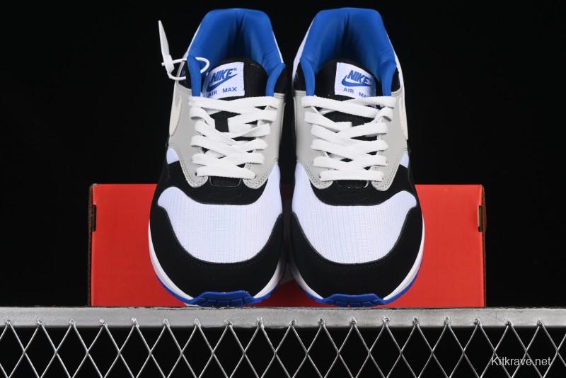 Nike Air Max 1 Retro Running Shoes with Half-Sole Air Cushion - 875855-001