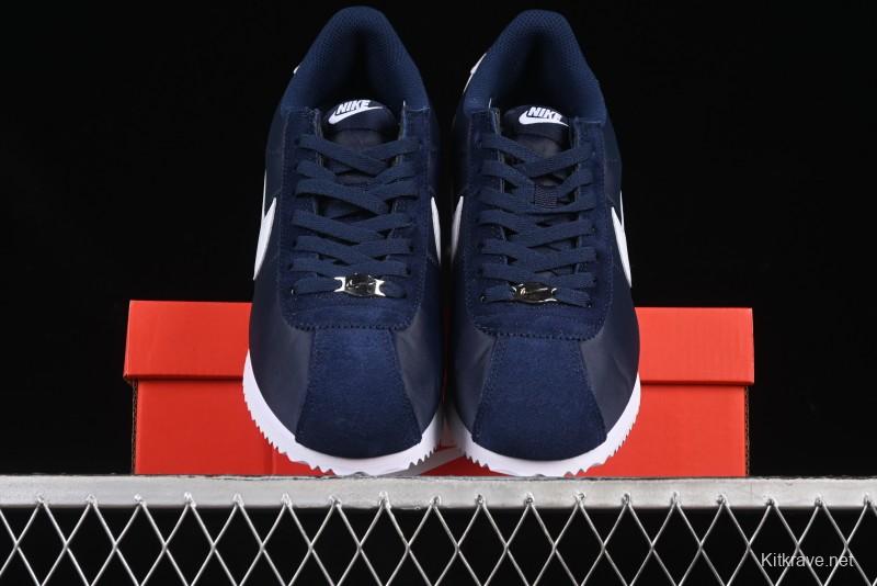 Nike Classic Cortez Leather Retro Running Shoes with Cushioned Sole - HF0263-400