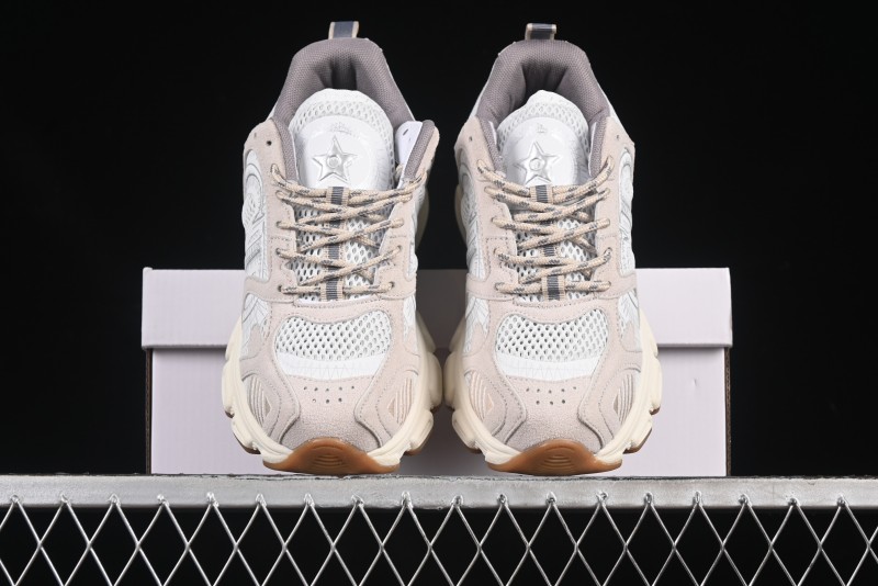 Dior Chrono Round Toe Lace-Up Lifestyle Casual Running Sneakers - 24W Beige