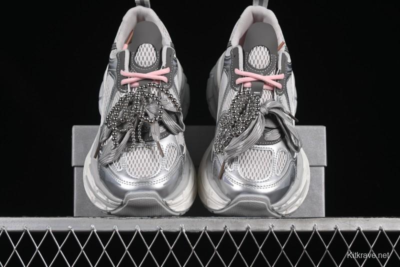 GG-CC Thick Sole Casual Running Shoes with Fashionable Design - G25S2507 Silver