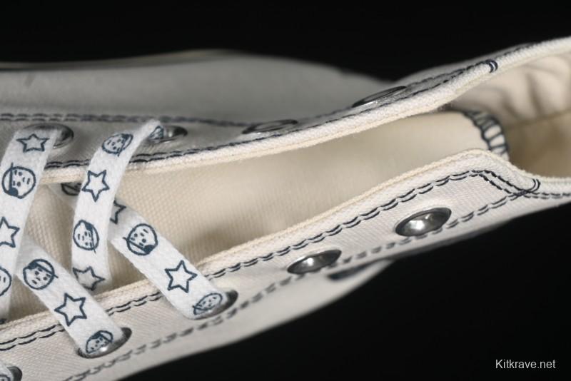 Converse Chuck Taylor All Star 1970s High Top Canvas Sneakers with Noritake Hand-Drawn Elements - A15787C