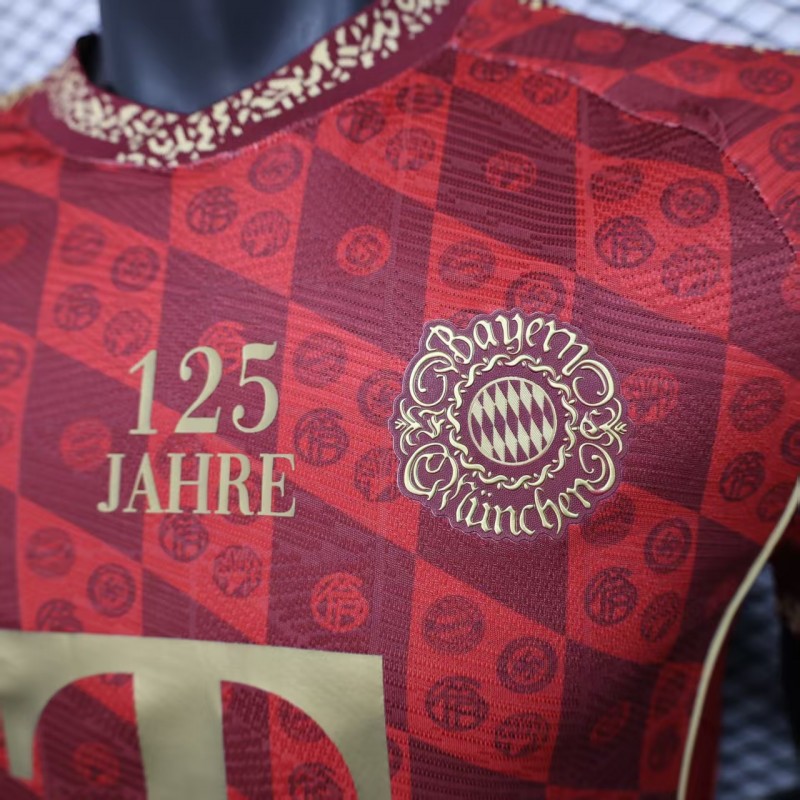 Player Version 25/26 Bayern Munich 125Th Anniversary Red Jersey