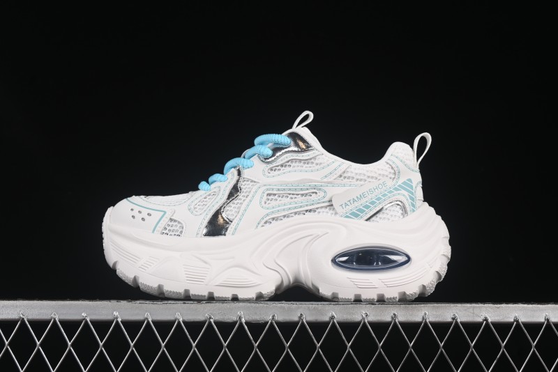 GG-CC Casual Fashion Sporty Chunky Platform Sneakers Series 879 Blue