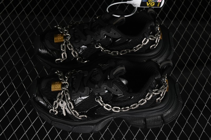 Balenciaga Phantom Sneaker 3XL Running Shoes with Transparent Heel Strap - W3XPL1882