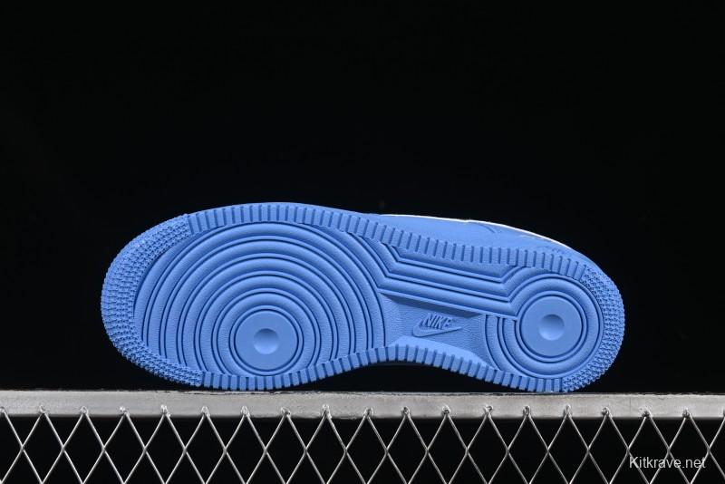 Nike Air Force 1'07 Low Casual Sneakers in Iceland Blue with Full-Length Air Cushion - ZH0316-070