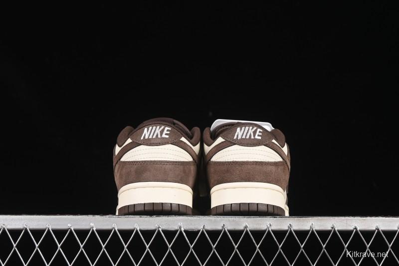 Nike SB Dunk Low White Mocha Low-Top Casual Skate Shoes - FQ8249-104