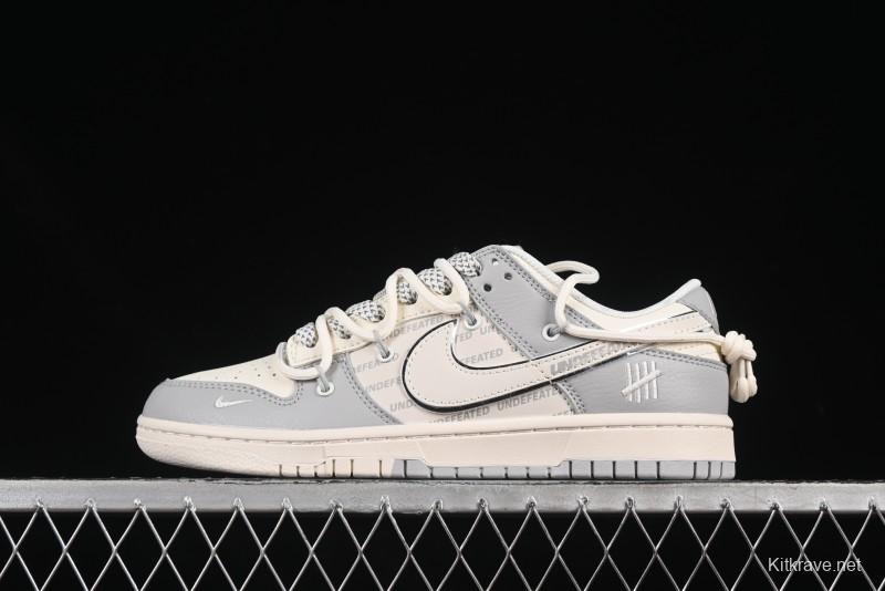 Nike SB Dunk Low UN Series Strap Swoosh White Anniversary Custom Low-Top Casual Skate Shoes - DM6868-079
