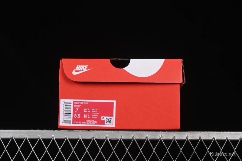 Nike Runtekk V2K Retro Low-Top Running Shoes with Cushlon Foam Midsole - FD0736-006