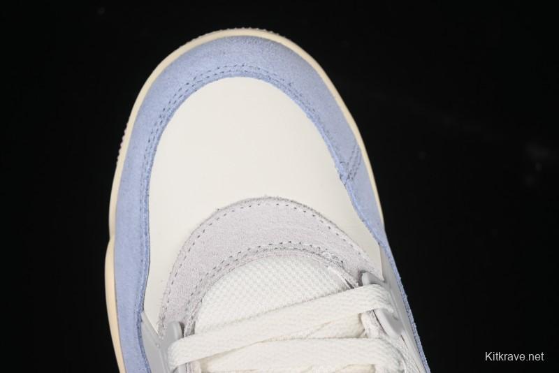 Nike Air Jordan 4 Remastered Retro Sneakers with Textile Mesh and Suede Upper - IB4466-025