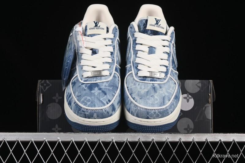 Nike Air Force 1 '07 Low LV Collaboration Blue Denim Casual Sneakers - SC9207-532