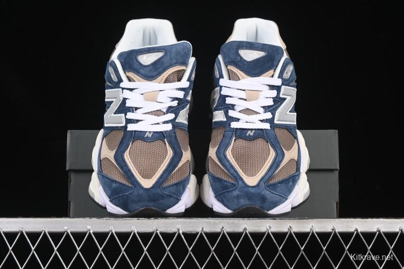 New Balance NB9060 Series Retro Casual Running Shoes with ABZORB Cushioning Technology - U9060LBB