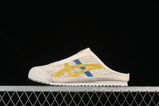 Onitsuka Tiger Mexico 66 Sabot Slip-On Shoes with Breathable Mesh Upper - 1183C123-104