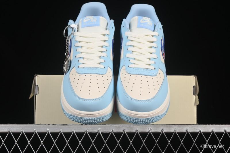 Nike Air Force 1'07 Low Doraemon Casual Sneakers with Full-Length Air Cushion - DF0188-059