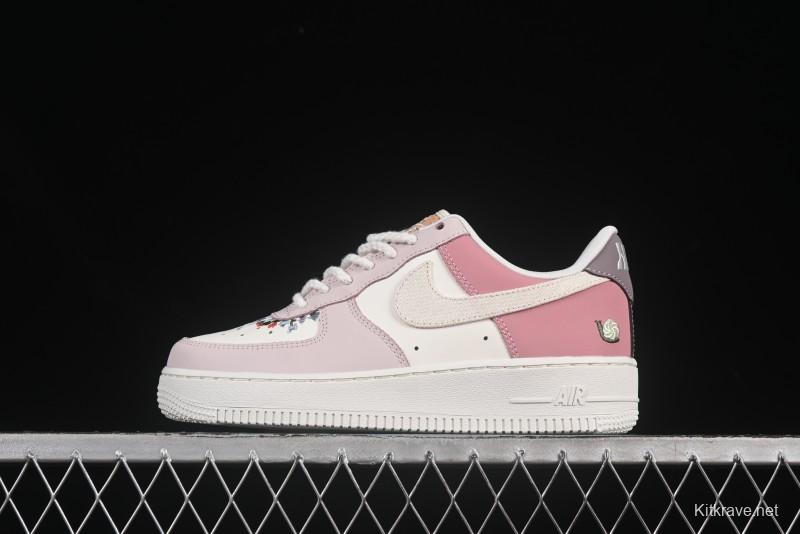 Nike Air Force 1'07 Low Casual Sneakers with Full-Length Air Cushion - IB8874-111