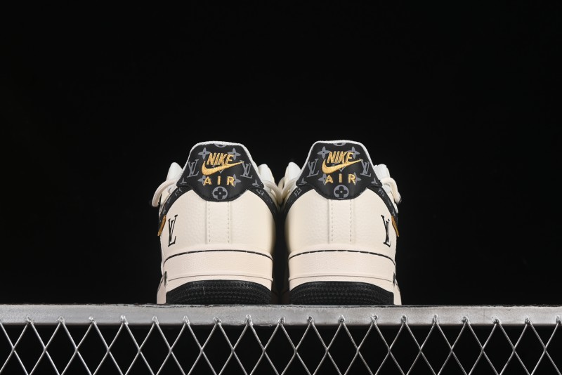 Nike Air Force 1 '07 Low LV Collaboration Blue Swoosh Drawstring Casual Sneakers - DM6868-061