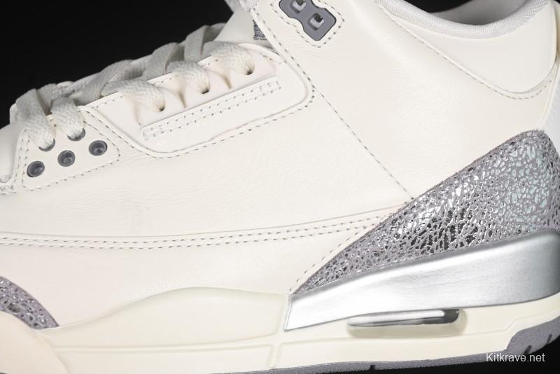 Nike Air Jordan 3 Retro OG Sail Metallic Silver - CK9246-100