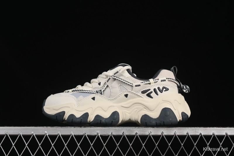 Fila Heritage Fluid Cat Paw 5.0 Retro Dad Shoes with Lace-Up Design - F12W432101FSH