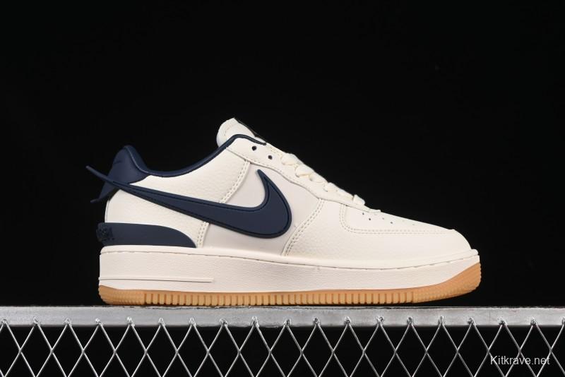 Nike Air Force 1 '07 Low Gucci Collaboration Large Swoosh Gum Sole Casual Sneakers - XS3464-576