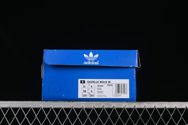 Adidas Originals Gazelle Bold JR4244 Collaboration Low-Top Platform Sneakers with Slip-Resistant Durable Sole