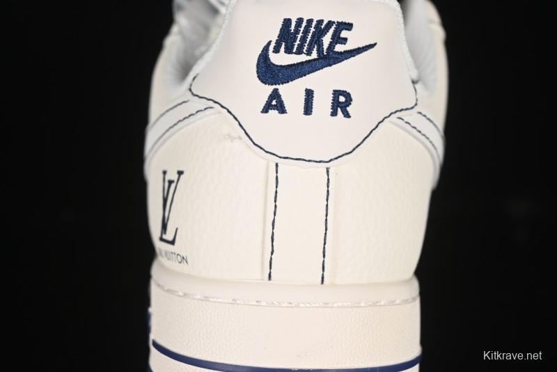 Nike Air Force 1 '07 Low LV Collaboration Black Swoosh Logo Casual Sneakers - XX3168-160