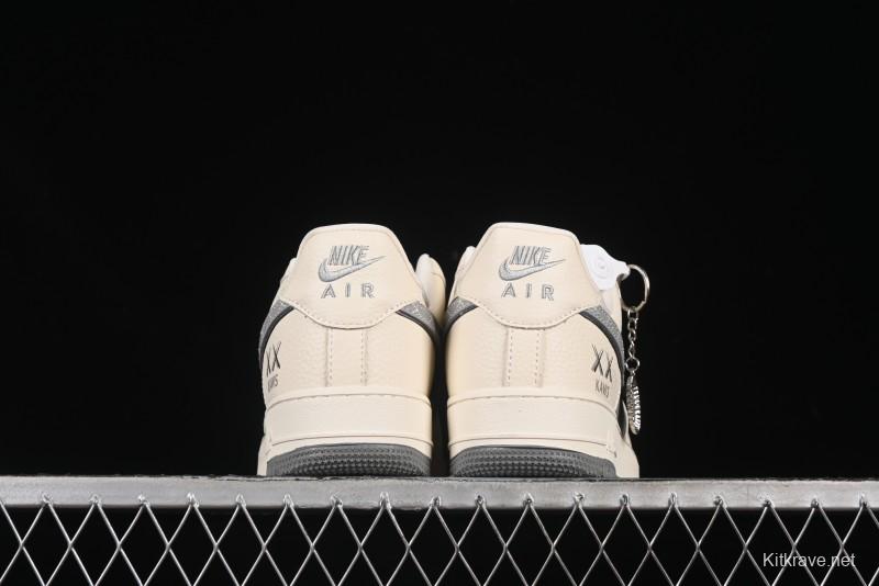 Nike Air Force 1'07 Low Kaws Collaboration Beige Grey Casual Sneakers - KK1988-078